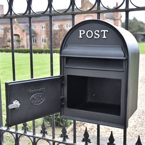 metal post box for gate|post box for outside wall.